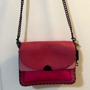 COACH 76034 Dreamer Shoulder Bag In Colorblock adjustable/interchangeable straps